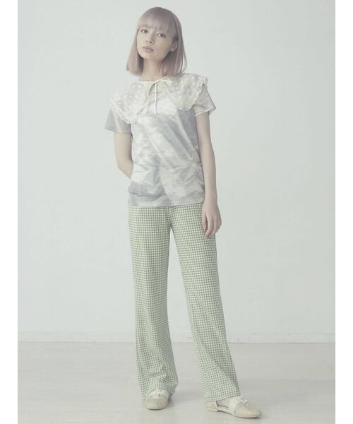 merry jenny（メリージェニー）の「チェックカットパンツ（その他パンツ・レディース・ブラック/ピンク/グリーン・FREE）」の4枚目の写真