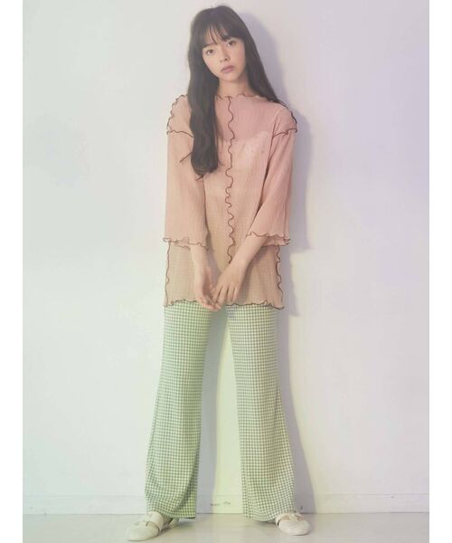 merry jenny（メリージェニー）の「チェックカットパンツ（その他パンツ・レディース・ブラック/ピンク/グリーン・FREE）」の12枚目の写真