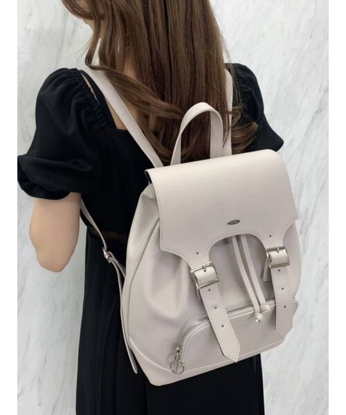 EATME（イートミー）の「ベルテッドリュック（バックパック/リュック・レディース・ブラック/クリーム・FREE）」の7枚目の写真
