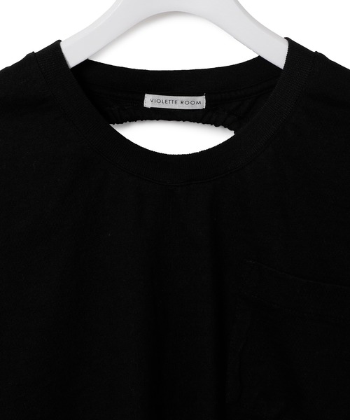 CAMBER（キャンバー）の「【CAMBER×VIOLETTE ROOM】バックオープンTEE（Tシャツ/カットソー・レディース・ホワイト/ブラック・FREE）」の8枚目の写真