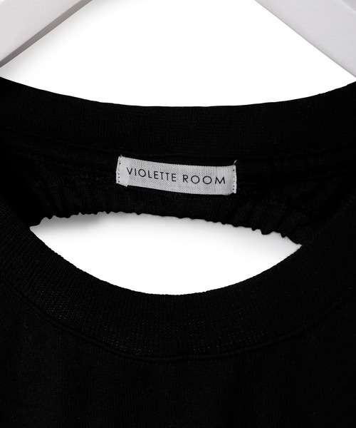 CAMBER（キャンバー）の「【CAMBER×VIOLETTE ROOM】バックオープンTEE（Tシャツ/カットソー・レディース・ホワイト/ブラック・FREE）」の11枚目の写真