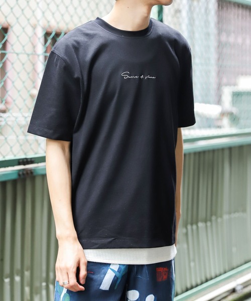 SENSE OF PLACE by URBAN RESEARCH(センスオブプレイスバイアーバンリサーチ)の「セットTシャツ(Tシャツ×タンクトップ)(Tシャツ/カットソー・メンズ・ブラック/グリーン系その他/チャコールグレー/ホワイト/オフホワイト/グリーン・MEDIUM/LARGE)」の11枚目の写真