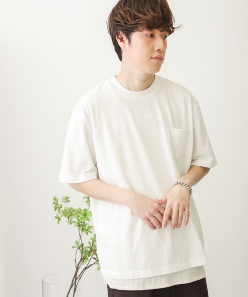 SENSE OF PLACE by URBAN RESEARCH(センスオブプレイスバイアーバンリサーチ)の「セットTシャツ(Tシャツ×タンクトップ)(Tシャツ/カットソー・メンズ・ブラック/グリーン系その他/チャコールグレー/ホワイト/オフホワイト/グリーン・MEDIUM/LARGE)」の7枚目の写真