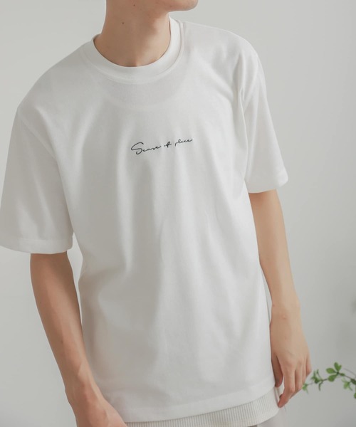 SENSE OF PLACE by URBAN RESEARCH(センスオブプレイスバイアーバンリサーチ)の「セットTシャツ(Tシャツ×タンクトップ)(Tシャツ/カットソー・メンズ・ブラック/グリーン系その他/チャコールグレー/ホワイト/オフホワイト/グリーン・MEDIUM/LARGE)」の19枚目の写真