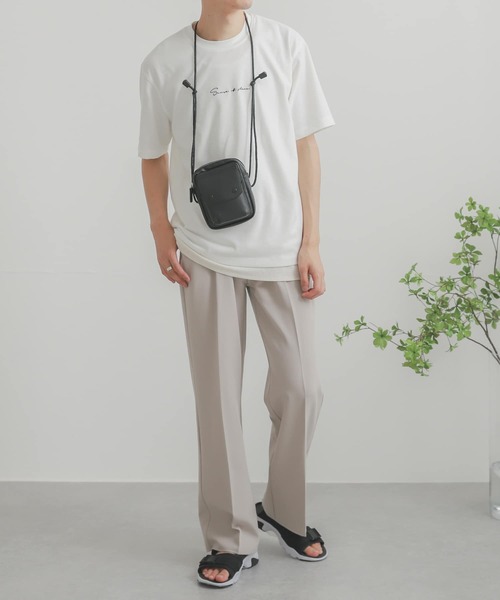 SENSE OF PLACE by URBAN RESEARCH(センスオブプレイスバイアーバンリサーチ)の「セットTシャツ(Tシャツ×タンクトップ)(Tシャツ/カットソー・メンズ・ブラック/グリーン系その他/チャコールグレー/ホワイト/オフホワイト/グリーン・MEDIUM/LARGE)」の8枚目の写真