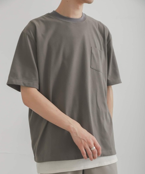 SENSE OF PLACE by URBAN RESEARCH(センスオブプレイスバイアーバンリサーチ)の「セットTシャツ(Tシャツ×タンクトップ)(Tシャツ/カットソー・メンズ・ブラック/グリーン系その他/チャコールグレー/ホワイト/オフホワイト/グリーン・MEDIUM/LARGE)」の20枚目の写真