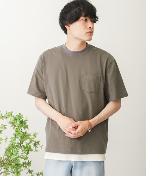 SENSE OF PLACE by URBAN RESEARCH(センスオブプレイスバイアーバンリサーチ)の「セットTシャツ(Tシャツ×タンクトップ)(Tシャツ/カットソー・メンズ・ブラック/グリーン系その他/チャコールグレー/ホワイト/オフホワイト/グリーン・MEDIUM/LARGE)」の16枚目の写真