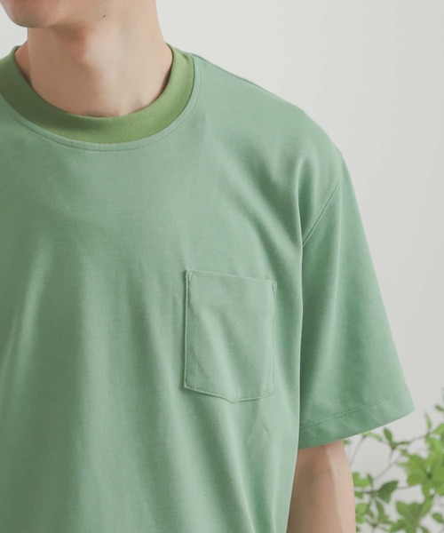 SENSE OF PLACE by URBAN RESEARCH(センスオブプレイスバイアーバンリサーチ)の「セットTシャツ(Tシャツ×タンクトップ)(Tシャツ/カットソー・メンズ・ブラック/グリーン系その他/チャコールグレー/ホワイト/オフホワイト/グリーン・MEDIUM/LARGE)」の10枚目の写真