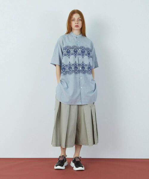 FRAPBOIS（フラボア）の「アコーディーズ パンツ（その他パンツ・レディース・ブラウン/グレイッシュベージュ・1）」の9枚目の写真