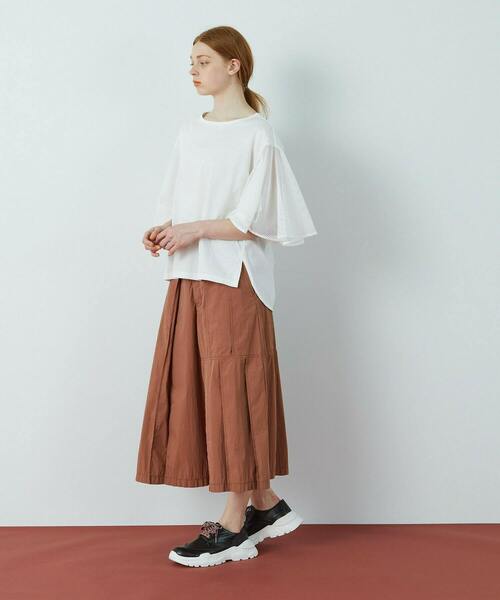 FRAPBOIS（フラボア）の「アコーディーズ パンツ（その他パンツ・レディース・ブラウン/グレイッシュベージュ・1）」の12枚目の写真