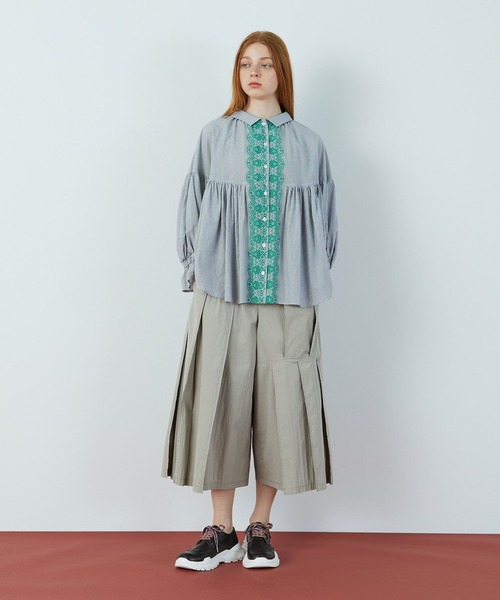 FRAPBOIS（フラボア）の「アコーディーズ パンツ（その他パンツ・レディース・ブラウン/グレイッシュベージュ・1）」の16枚目の写真