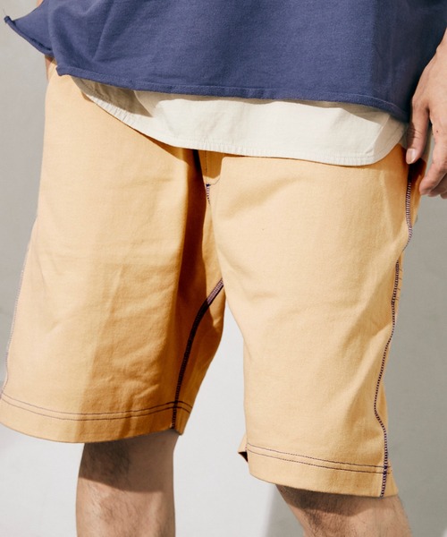 JOURNAL STANDARD relume（ジャーナルスタンダード　レリューム）の「【SMITH`S × relume / スミス】別注 STITCH ペインターショーツ（その他パンツ・メンズ・ブルー/ベージュ/ホワイト/ブラウン・MEDIUM/LARGE）」の6枚目の写真
