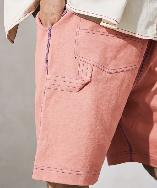 JOURNAL STANDARD relume（ジャーナルスタンダード　レリューム）の「【SMITH`S × relume / スミス】別注 STITCH ペインターショーツ（その他パンツ・メンズ・ブルー/ベージュ/ホワイト/ブラウン・MEDIUM/LARGE）」の10枚目の写真