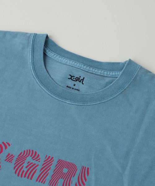 X-girl（エックスガール）の「WAVE FACE S/S TEE DRESS（ワンピース・レディース・ホワイト/ブラック/ライトブルー・S/M）」の6枚目の写真