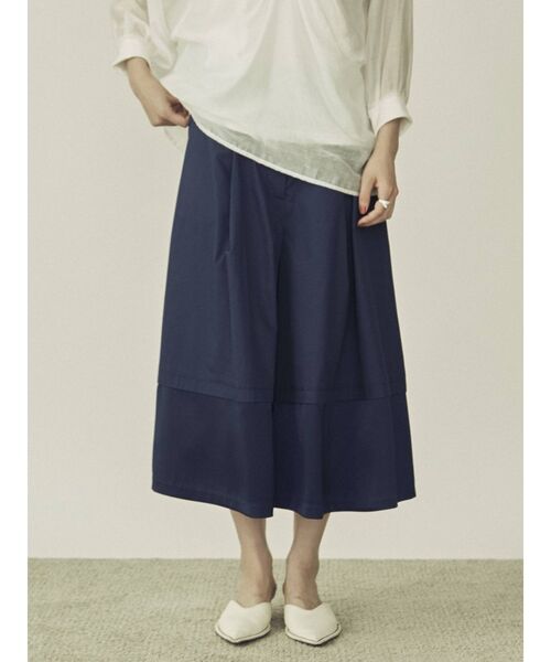 COTORICA（コトリカ）の「ハイウエストワンドパンツ（その他パンツ・レディース・ネイビー/ブラウン・FREE）」の2枚目の写真