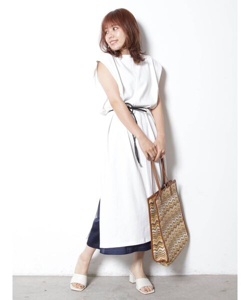 COTORICA（コトリカ）の「ハイウエストワンドパンツ（その他パンツ・レディース・ネイビー/ブラウン・FREE）」の18枚目の写真