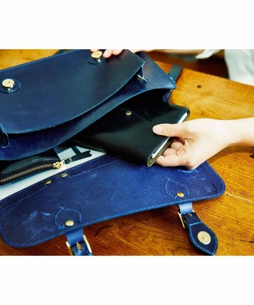 GLENROYAL（グレンロイヤル）の「【GLENROYAL/グレンロイヤル】サッチェルバッグ（13インチ）（ショルダーバッグ・レディース・ボルドー/ブラウン系その他/ネイビー/ブラック/ダークブラウン・13inch/00）」の14枚目の写真