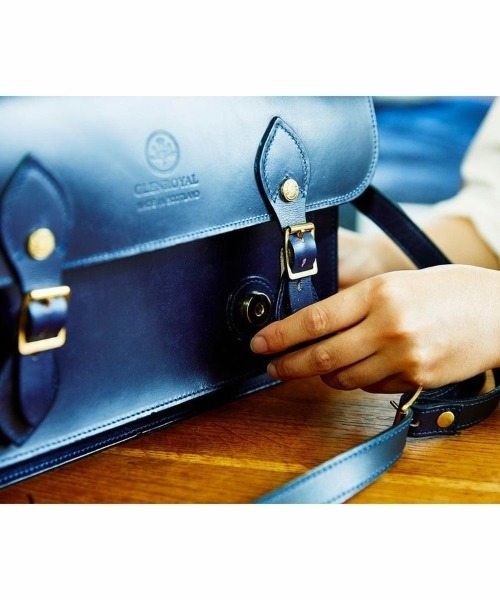 GLENROYAL（グレンロイヤル）の「【GLENROYAL/グレンロイヤル】サッチェルバッグ（13インチ）（ショルダーバッグ・レディース・ボルドー/ブラウン系その他/ネイビー/ブラック/ダークブラウン・13inch/00）」の15枚目の写真