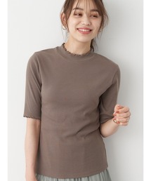 ハイネックメローリブプルオーバー(半袖) ＊