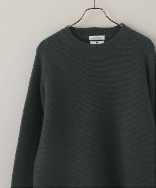 JOURNAL STANDARD relume（ジャーナルスタンダード　レリューム）の「HAMILTON W100% GATER クルーネックニット[ユニセックス対応]（ニット/セーター・メンズ・ブラック/ブラウン/グレー/ナチュラル/グリーン/カーキ・MEDIUM/LARGE）」の19枚目の写真