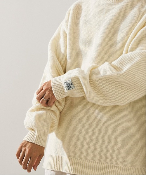 JOURNAL STANDARD relume（ジャーナルスタンダード　レリューム）の「HAMILTON W100% GATER クルーネックニット[ユニセックス対応]（ニット/セーター・メンズ・ブラック/ブラウン/グレー/ナチュラル/グリーン/カーキ・MEDIUM/LARGE）」の10枚目の写真