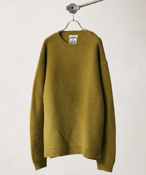 JOURNAL STANDARD relume（ジャーナルスタンダード　レリューム）の「HAMILTON W100% GATER クルーネックニット[ユニセックス対応]（ニット/セーター・メンズ・ブラック/ブラウン/グレー/ナチュラル/グリーン/カーキ・MEDIUM/LARGE）」の11枚目の写真