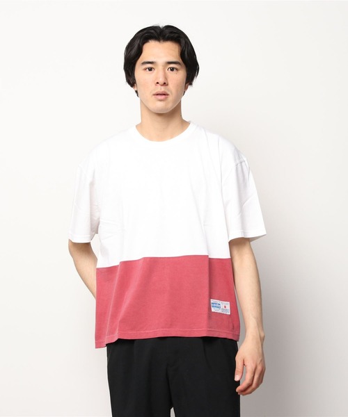 BEAVER（ビーバー）の「GERRY COSBY/ジェリーコスビー　2TONE TUBE SS TEE　Tシャツ（Tシャツ/カットソー・メンズ・ホワイト/オリーブ/カーキ/イエロー/その他/ワイン・MEDIUM）」の2枚目の写真