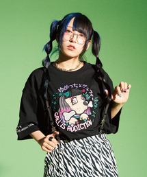 GALLIS ADDICTION×GALFY×ゆめっち刺繍-TEE/ビックTシャツ