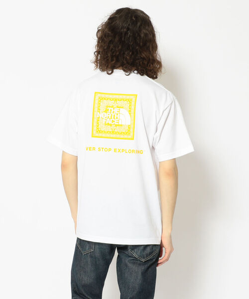 THE NORTH FACE（ザノースフェイス）の「THE NORTH FACE(ザ・ノースフェイス)　S/S Bandana Square Logo Tee ショートスリーブバンダナスクエアーロゴティー（Tシャツ/カットソー・メンズ・ホワイト/ブラック/インディゴブルー/オフホワイト/グレー・LARGE/X-LARGE/MEDIUM）」の11枚目の写真