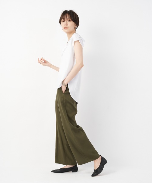 un dix cors(アンディコール)の「ROKOTA(ロコタ) ギャザーフラットシューズ(スリッポン・レディース・ブラック・24.5/23.5)」の8枚目の写真