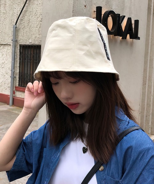 me+em select(ミームセレクト)の「【 6color 】ブラックタグカラーバケハ(サイズ調節可能)(ハット・レディース・ブラック/ピンク/オレンジ/ブルー/グリーン/アイボリー・FREE)」の11枚目の写真