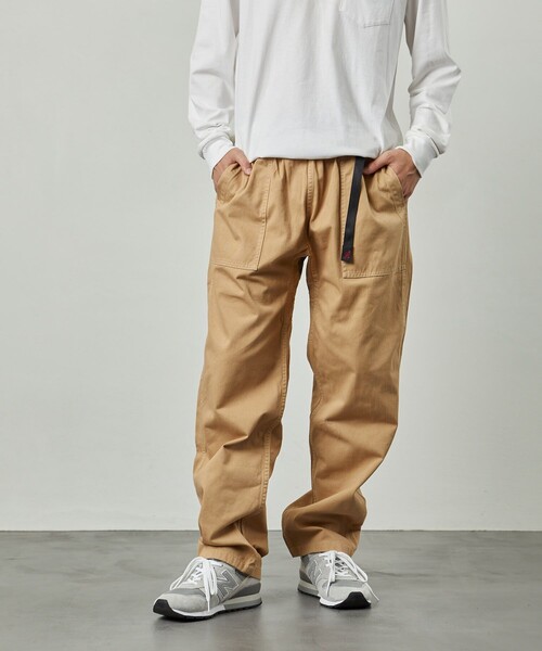 Gramicci（グラミチ）の「GRAMICCI/グラミチ 別注 BAKER PANTS/ベイカー パンツ（チノパンツ・メンズ・ブラック/ベージュ/モスグリーン/チャコールグレー・SMALL/MEDIUM/LARGE）」の10枚目の写真