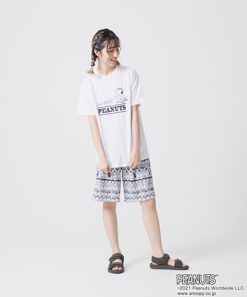 PEANUTS（ピーナッツ）の「【PEANUTS/ピーナッツ】 ミニ裏毛総柄ショーツ（その他パンツ・メンズ・その他1/その他2・MEDIUM/LARGE/X-LARGE）」の3枚目の写真