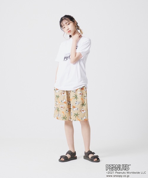PEANUTS（ピーナッツ）の「【PEANUTS/ピーナッツ】 ミニ裏毛総柄ショーツ（その他パンツ・メンズ・その他1/その他2・MEDIUM/LARGE/X-LARGE）」の9枚目の写真