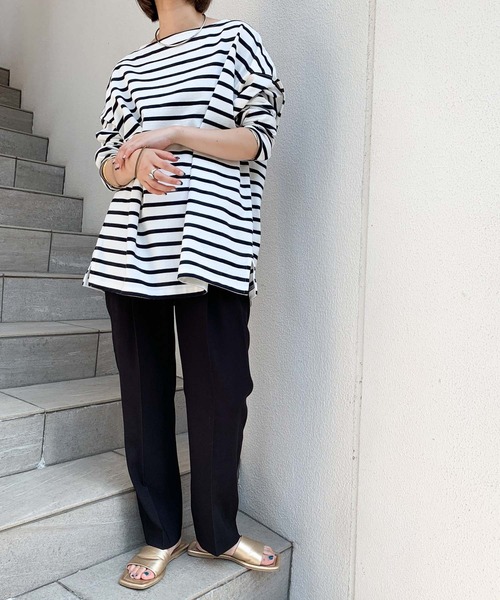 CIAOPANIC TYPY（チャオパニックティピー）の「【ZOZOTOWN限定】センタープレスタックスラックスパンツ（スラックス・レディース・ブラック/カーキ/モカ・ONE SIZE）」の19枚目の写真