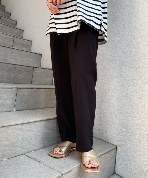 CIAOPANIC TYPY（チャオパニックティピー）の「【ZOZOTOWN限定】センタープレスタックスラックスパンツ（スラックス・レディース・ブラック/カーキ/モカ・ONE SIZE）」の21枚目の写真