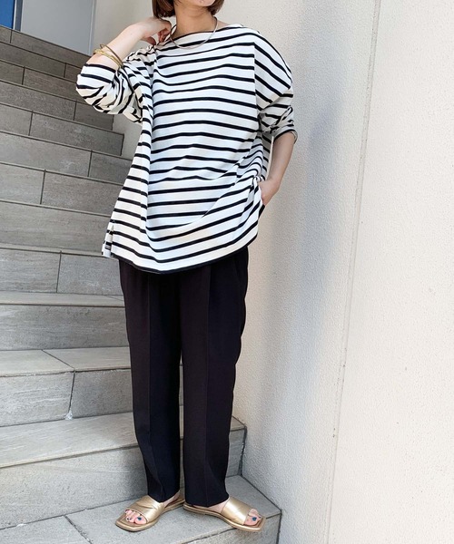 CIAOPANIC TYPY（チャオパニックティピー）の「【ZOZOTOWN限定】センタープレスタックスラックスパンツ（スラックス・レディース・ブラック/カーキ/モカ・ONE SIZE）」の22枚目の写真