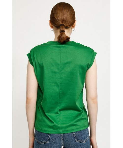 SLY（スライ）の「SIMPLY N/S TOPS トップス（Tシャツ/カットソー・レディース・ホワイト/ブラック/グリーン/ベージュ・FREE）」の10枚目の写真