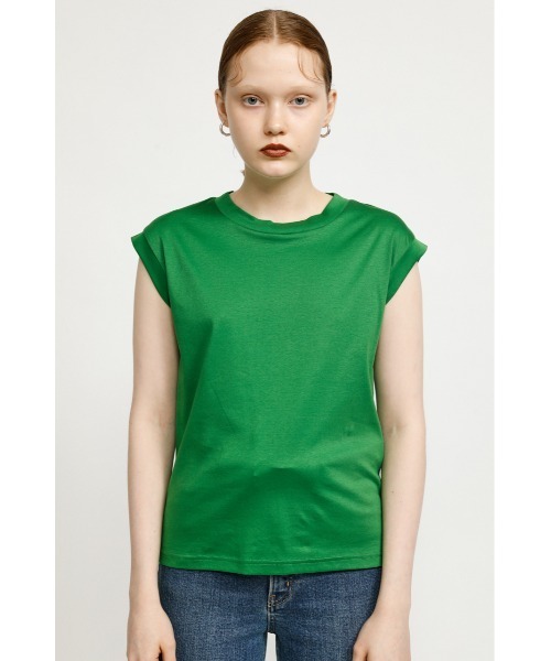 SLY（スライ）の「SIMPLY N/S TOPS トップス（Tシャツ/カットソー・レディース・ホワイト/ブラック/グリーン/ベージュ・FREE）」の8枚目の写真