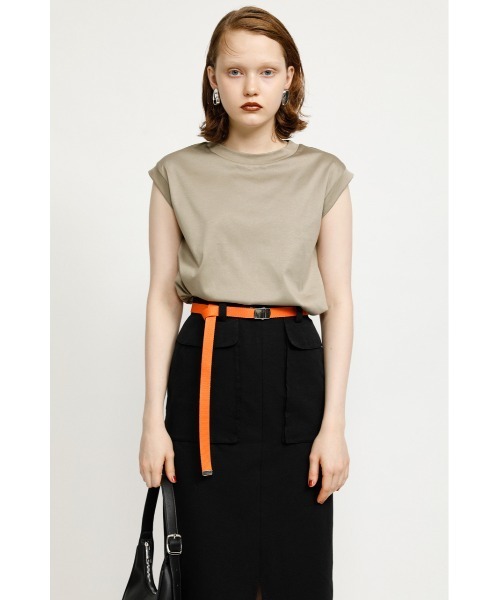 SLY（スライ）の「SIMPLY N/S TOPS トップス（Tシャツ/カットソー・レディース・ホワイト/ブラック/グリーン/ベージュ・FREE）」の22枚目の写真