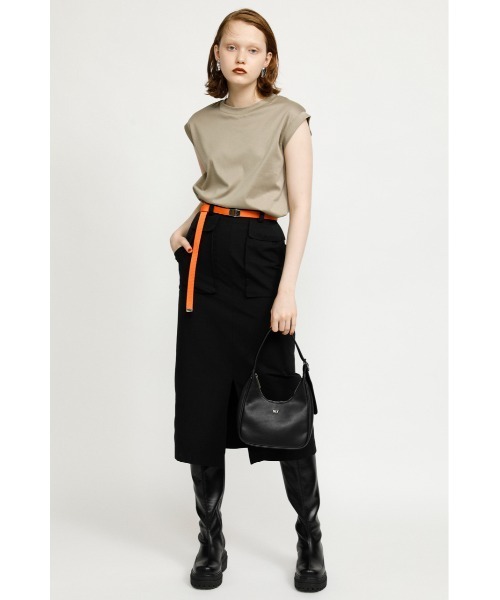 SLY（スライ）の「SIMPLY N/S TOPS トップス（Tシャツ/カットソー・レディース・ホワイト/ブラック/グリーン/ベージュ・FREE）」の12枚目の写真