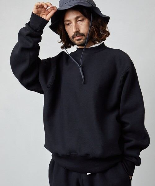 CAMBER（キャンバー）の「CAMBER/キャンバー CROSSKNIT CREW PULLOVER/クロスニット クルー プルオーバー（スウェット・メンズ・オフホワイト/ネイビー/グレー/ブラック・LARGE/MEDIUM/X-LARGE）」の2枚目の写真