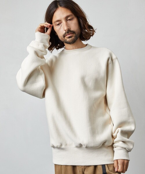CAMBER（キャンバー）の「CAMBER/キャンバー CROSSKNIT CREW PULLOVER/クロスニット クルー プルオーバー（スウェット・メンズ・オフホワイト/ネイビー/グレー/ブラック・LARGE/MEDIUM/X-LARGE）」の8枚目の写真
