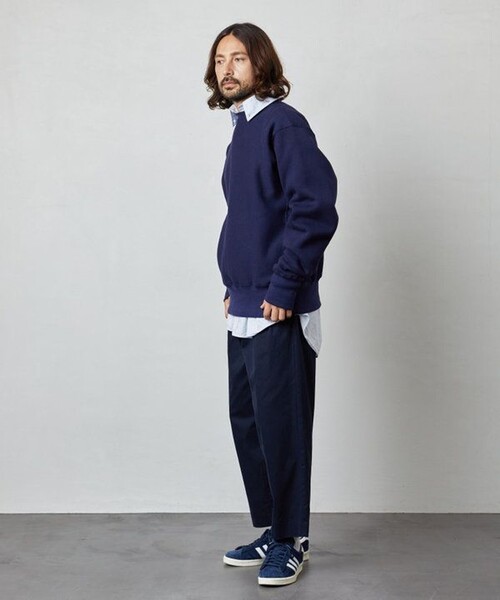 CAMBER（キャンバー）の「CAMBER/キャンバー CROSSKNIT CREW PULLOVER/クロスニット クルー プルオーバー（スウェット・メンズ・オフホワイト/ネイビー/グレー/ブラック・LARGE/MEDIUM/X-LARGE）」の20枚目の写真