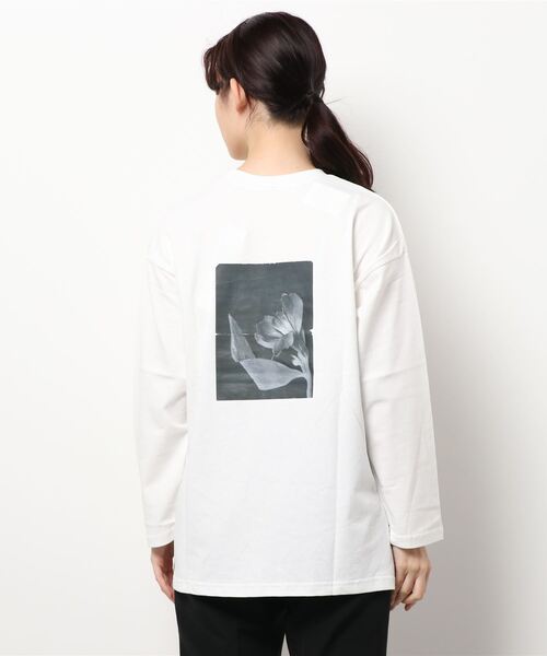 ANT(アント)の「オーガニックフォトロングスリーブTシャツ【ANT】(Tシャツ/カットソー・レディース・ベージュ/ブラック/ホワイト・FREE)」の7枚目の写真