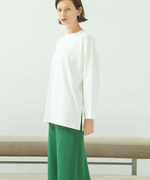 ANT(アント)の「オーガニックフォトロングスリーブTシャツ【ANT】(Tシャツ/カットソー・レディース・ベージュ/ブラック/ホワイト・FREE)」の18枚目の写真
