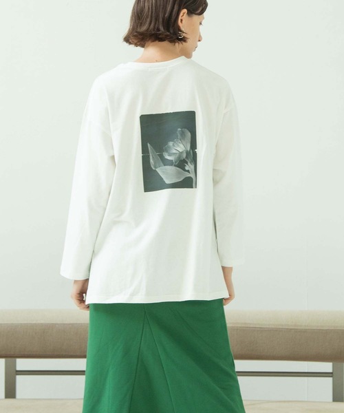 ANT(アント)の「オーガニックフォトロングスリーブTシャツ【ANT】(Tシャツ/カットソー・レディース・ベージュ/ブラック/ホワイト・FREE)」の16枚目の写真
