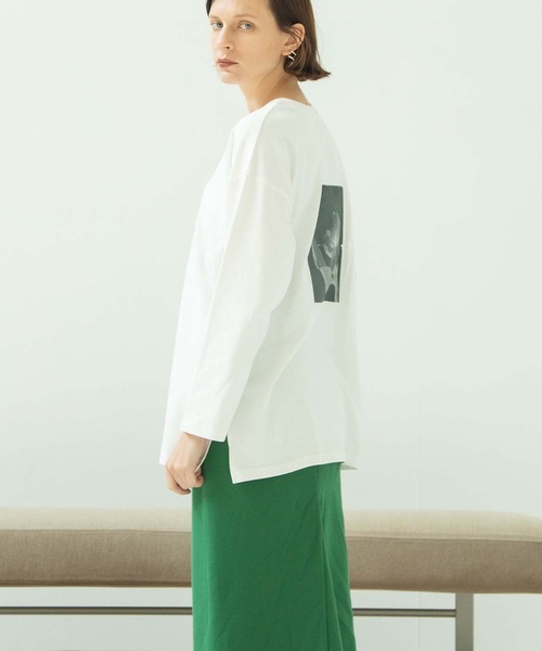 ANT(アント)の「オーガニックフォトロングスリーブTシャツ【ANT】(Tシャツ/カットソー・レディース・ベージュ/ブラック/ホワイト・FREE)」の17枚目の写真