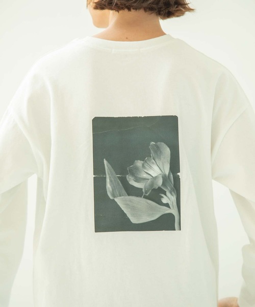 ANT(アント)の「オーガニックフォトロングスリーブTシャツ【ANT】(Tシャツ/カットソー・レディース・ベージュ/ブラック/ホワイト・FREE)」の15枚目の写真