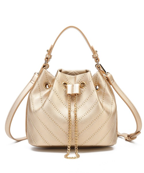 jouetie(ジュエティ)の「【jouetie/ジュエティ】 マイクロスタッズ ミニ巾着バッグ(ショルダーバッグ・レディース・ワイン/シルバー/ラベンダー/ゴールド/ダークグリーン/ネイビー/ブラック/アイボリー/ベージュ系その他・FREE)」の17枚目の写真